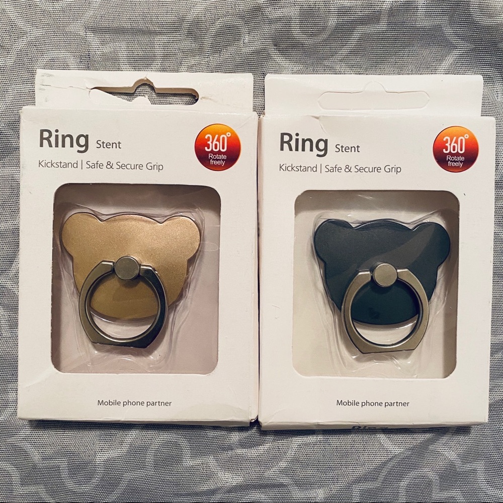 Ring Stent Bear Kickstand Rotate 360